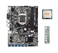 Jojomino B75 USB ETH Mining Scheda Madre+CPU+Baffle 12XPCIE a USB3.0 DDR3 MSATA LGA1155 B75 BTC Minatore Scheda Madre