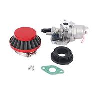 Jojomino Carburatore Carby + filtro rosso + pila per motori a 2 tempi 47Cc 49Cc Mini bambini Atv Dirt Pocket Bike Minimoto