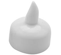 Jojomino Confezione da 24 candeline galleggianti impermeabili senza , batteria bianca calda tremolante LED candele - matrimoni, feste, centrotavola, piscina e