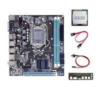 Jojomino H61 Scheda Madre+G630 CPU+ SATA+ Interruttore+Baffle LGA1155 M.2 NVME DDR3 per Ufficio per PUBG CF Scheda Madre