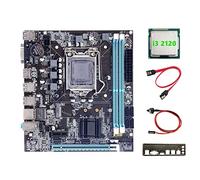Jojomino H61 Scheda Madre+I3 2120 CPU+SATA +Interruttore +Baffle LGA1155 M.2 NVME DDR3 per Ufficio per PUBG CF Scheda Madre