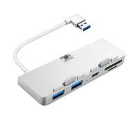 Jojomino Hub 5-in-1 per docking station portatile multifunzione USB 3.0X2/Type-C/TF/SD 5Gbps