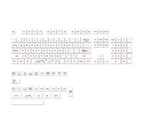 Jojomino PBT Keycaps 132 Dye-Sublimazione Keycaps XDA per Cherry MX Switch Tastiere Meccaniche