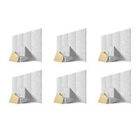 Jojomino Piastre acustiche autoadesive 72 confezioni, 12 x 12 x 0,4, fonoassorbente, piastra ammortizzante per la casa,