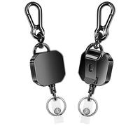 Jojomino retrattile Heavy Duty Metal ID Badge Holder Key Reel Moschettone con clip da cintura
