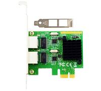 Jojomino Scheda di rete cablata desktop NA8111G-T2 del computer della scheda di rete del doppio porto del chip PCI-E X1 di RTL8111G