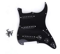 Jojomino Singola bobina SSS chitarra elettrica battipenna Pickup caricato piastra di graffio precablata 11 fori 3 strati per chitarra SQ