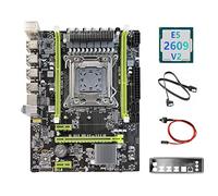 Jojomino X79 Scheda Madre Aggiornamento X79 Pro+E5 2609 V2 CPU+SATA +Interruttore +Baffle M.2 NVME LGA2011 per CF PUBG
