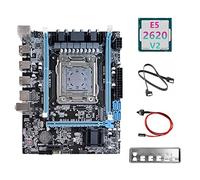 Jojomino X79 Scheda Madre V389+E5 2620 V2 CPU+ SATA+ Interruttore+Baffle NVME LGA2011 Gigabit Scheda di Rete per CF PUBG