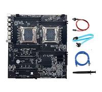 Jojomino X99 Dual-Socket Scheda Madre LGA2011-3 Dual CPU Supporto DDR4+ SATA+ Interruttore+ di Rete+Grasso Termico
