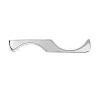 Jojomis Strumento di massaggio Guasha in acciaio inossidabile Raschiatura per la mobilizzazione dei tessuti molli Tessuto cicatriziale fisico Gambe posteriori Braccia collo spalla - coltello gancio 150x250x65mm