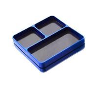 jojomis Vassoio portautensili in metallo, organizer per riparazione di telefoni, apparecchiature elettroniche e auto radiocomandate, 9 x 9 cm, blu