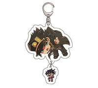JoJo's Bizarre Adventure Accessori Portachiavi In Acrilico Uomo Donna Jonathan Joestar Anime Periferica Kujō Jōtarō Portachiavi Ciondolo Ornamento Borsa Ciondolo