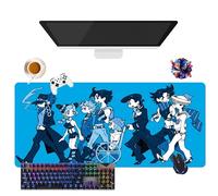 JoJo's Bizarre Adventure - Tappetino per mouse impermeabile extra large | base in gomma antiscivolo per PC, portatile, e-Sport (8, 35.4" × 15.7" × 0.12")