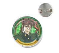 Jojos Pins Collezionare Film Anime Vetro Cartoon Spilla Distintivi Zaino Collare Adornare Uomini Donne Gioielli di Moda Regali di Cristallo Spilla Cristiana, Vetro