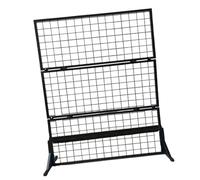 JOJTETTY Banco di mostra del pannello della parete della griglia, scaffale al minuto, scaffale di mostra del negozio, scaffale smontabile mobile pesante di Gird, supporto mobile del pavimento