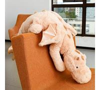 Jokapy 70-150 cm, peluche con drago, grande e morbido, ideale come regalo per bambini e fidanzate (rosa, 90 cm)