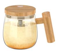 Jokapy Tazza da caffè Automescolante 400ml, Tazza da caffè Elettrica 7000 RPM, Self Stirring Coffee Mug, Tazza da caffè con Agitatore Elettrico per Mescolare caffè tè Cioccolata Calda Latte(Oro)