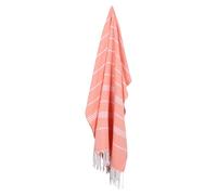 Jokapy telo da spiaggia turco, 90 x 180 cm, leggero, compatto, ad asciugatura rapida, assorbente, senza sabbia, per il campeggio, accessori da viaggio (arancione)