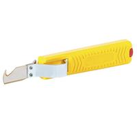 JOKARI - Coltello spelacavi con lama uncinata, TiN, Per ⌀ Cavo: 8-28 mm 8-28