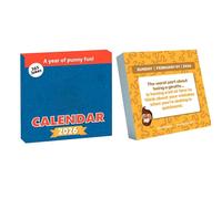 Joke Calendar - 365 Days Tear Off Schedule Tool, 4,5 x 4,5 Inches Joke Desk Calendar with Daily Humor Pages, Home Office Dormitory Studio Decoration, Ideal for Dad Men Adults