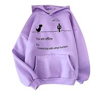 JokeLomple 2022 Felpa Donna - Felpe in Cotone Donna Casual Comoda Pullover Oversize Sweatshirt Aesthetic Top Tinta Unita Hoodies Felpe Sport Rgazza