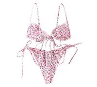 JokeLomple Bikini Donna Mare Brasiliana - Sexy Costumi Bagno Estivi Set Costume Bagno Spiaggia Costume Donna Due Pezzi Costume da Bagno Pancia Costumi Donna Mare Brasiliano Beachwear