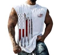 JokeLomple Canotte Uomo Cotone - Canotta Senza Manica Elasticizzata Elegante Canotta con Scollo Rotondo Casual Maglietta Slim Fit Canotte Atletiche da Uomo Uomo Estivo Gym Smanicato