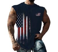 JokeLomple Canotte Uomo Cotone - Canotta Senza Manica Elasticizzata Elegante Canotta con Scollo Rotondo Casual Maglietta Slim Fit Canotte Atletiche da Uomo Uomo Estivo Gym Smanicato