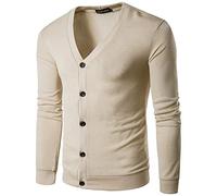 JokeLomple Cardigan da Uomo - con Scollo a V a Maniche Lunghe Morbido e Confortevole Giacca Leggera Mezza Stagione in Lana Cachemire Invernale Outwear Tops