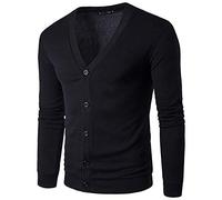 JokeLomple Cardigan da Uomo - con Scollo a V a Maniche Lunghe Morbido e Confortevole Giacca Leggera Mezza Stagione in Lana Cachemire Invernale Outwear Tops