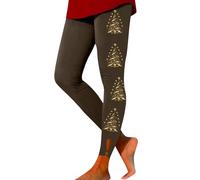 JokeLomple Collant Invernali Natale Donna - Natalizi Leggings Invernali Pantaloni Termici Push Up Pantaloni Comodi Natale Leggins Sport Pantaloni Palestra Divertenti Pantacollant per Natale