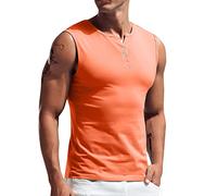 JokeLomple Estivo Smanicato Uomo Leggero - Fitness Tank Top Gilet Muscolo Contenitiva Estiva Canottiera Sportive Maglietta Slim Fit Allenamento Camicie Palestra Tagliata in Cotone Gilet Lavoro Uomo