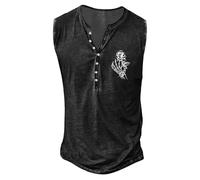 JokeLomple Estivo Smanicato Uomo Leggero - Spalla Larga Senza Maniche Canotte Compressione da Uomo Maglietta Slim Fit Traspirante e Antiodore Tagliata in Cotone Gilet Lavoro Uomo