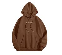 JokeLomple Felpa con Cappuccio da Donna - Maniche Lunghe Casual Comoda Pullover Oversize Sweatshirt Aesthetic Top Tinta Unita Hoodies per Uomo Donna Ragazza Ragazzo