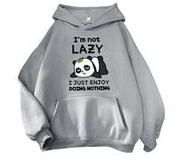 JokeLomple Felpa con Cappuccio da Donna - Maniche Lunghe Casual Comoda Pullover Oversize Sweatshirt Aesthetic Top Tinta Unita Hoodies per Uomo Donna Ragazza Ragazzo