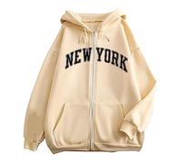 JokeLomple Felpa con Cappuccio da Donna - Maniche Lunghe Hoodies Y2K Girls Felpa Personalizzata Donna Vestito in Felpa Donna Fashion Trend Felpa con Cappuccio per Ragazze