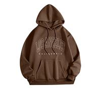 JokeLomple Felpa con Cappuccio da Donna - Maniche Lunghe Hoodies Y2K Girls Felpa Personalizzata Donna Vestito in Felpa Donna Fashion Trend Felpa con Cappuccio per Ragazze