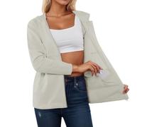 JokeLomple Giacche casual da donna, camicetta a maniche lunghe, cappotto comodo da indossare dopo il lavoro, capispalla versatili e basici per tutte le stagioni