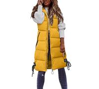 JokeLomple Gilet da Donna Giacca - Gilet Imbottito con Cerniera Cappotto in Piumino con Tasche Gilet Trapuntato da Donna Packable Giacca Gilet Giubbotto con Zip Donna Gilet Zip Caldo Autunno Inverno