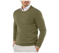JokeLomple Maglione Girocollo da Uomo - Caldo Vestibilità Comoda Casual Maglia a Maniche Lunghe Slim Leggero Pullover Pullover Classico Elegante Classics Maglioncino Moda