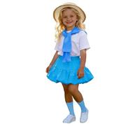 JokeLomple Spettacolo teatrale per ragazze con abito da cheerleader per la cerimonia di della scuola materna (Sky Blue, 3-4 Years) #62