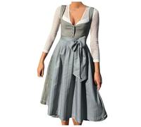 JokeLomple Vestiti Tirolesi Donna - Costume Tradizionale con Camicetta Dirndl Signore Oktoberfest Costume Elegante Abito Bavarese Occasioni Speciali Dirndl Costume Carnevale Sexy