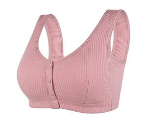 JokeLomple Womens No Steel Ring Front Close Reggiseno T Back Plus Size Reggiseno Sfoderato Senza Cuciture per Busto grande48