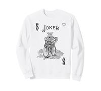Joker B&W Playing Card Easy Halloween Group Costume Felpa