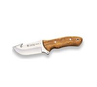 joker Coltello Bushcraft Venison, con spine tearer, con cache d'oliva e lama 10 cm, custodia in pelle, CO65 per la pesca, la caccia, l'escursionismo, il campeggio
