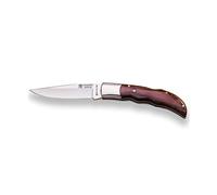 joker Coltello da tasca Multiuso Puntatore con impugnatura a dito, cache in legno rosso e lama 9 cm, NR08 per la Pesca, l'Escursionismo, Il Campeggio
