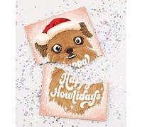 Joker Endless Dog - Biglietto natalizio con glitter, gioca fastidiosamente fino a 3 ore