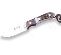 JOKER KNIFE AGUILA LAMA 10,5cm, MANICO IN CORNO DI CERVO, GUARDIA IN LEGNO ROSSO - CC105