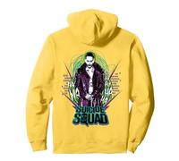 Joker, Logo DC Suicide Squad Felpa con Cappuccio, Unisex per Adulti, Limone, L
